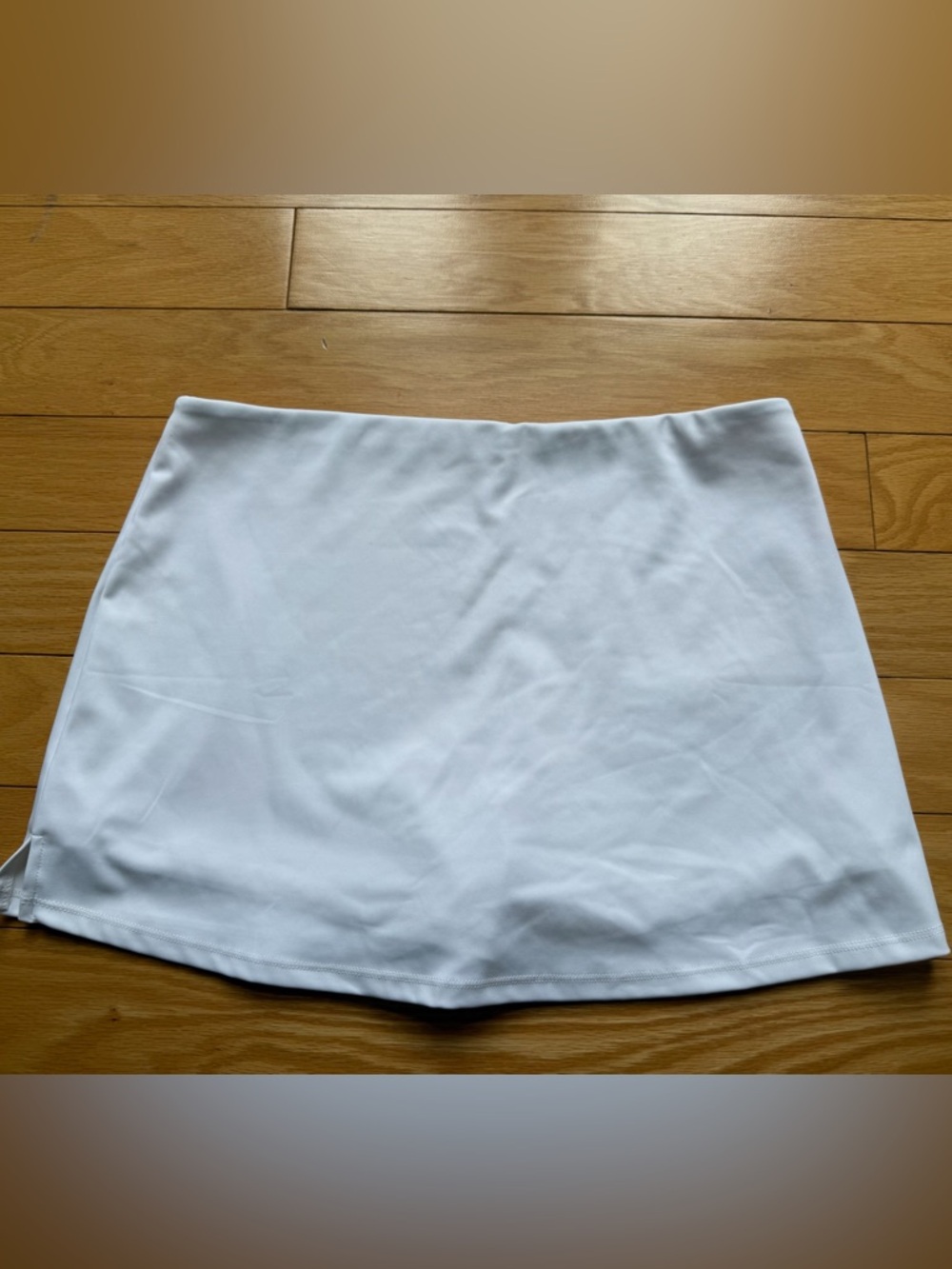 White Mini Skirt - M